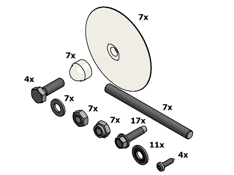 68011 Salco Zakje Panelenwand X7