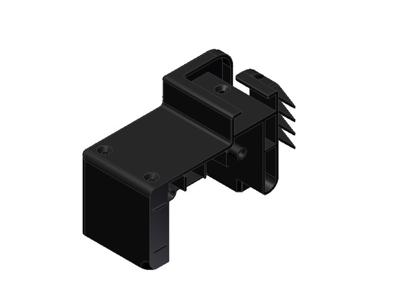 Salco KHG Gasdichte Deur Hoekstuk Rechts Zwart 66080.